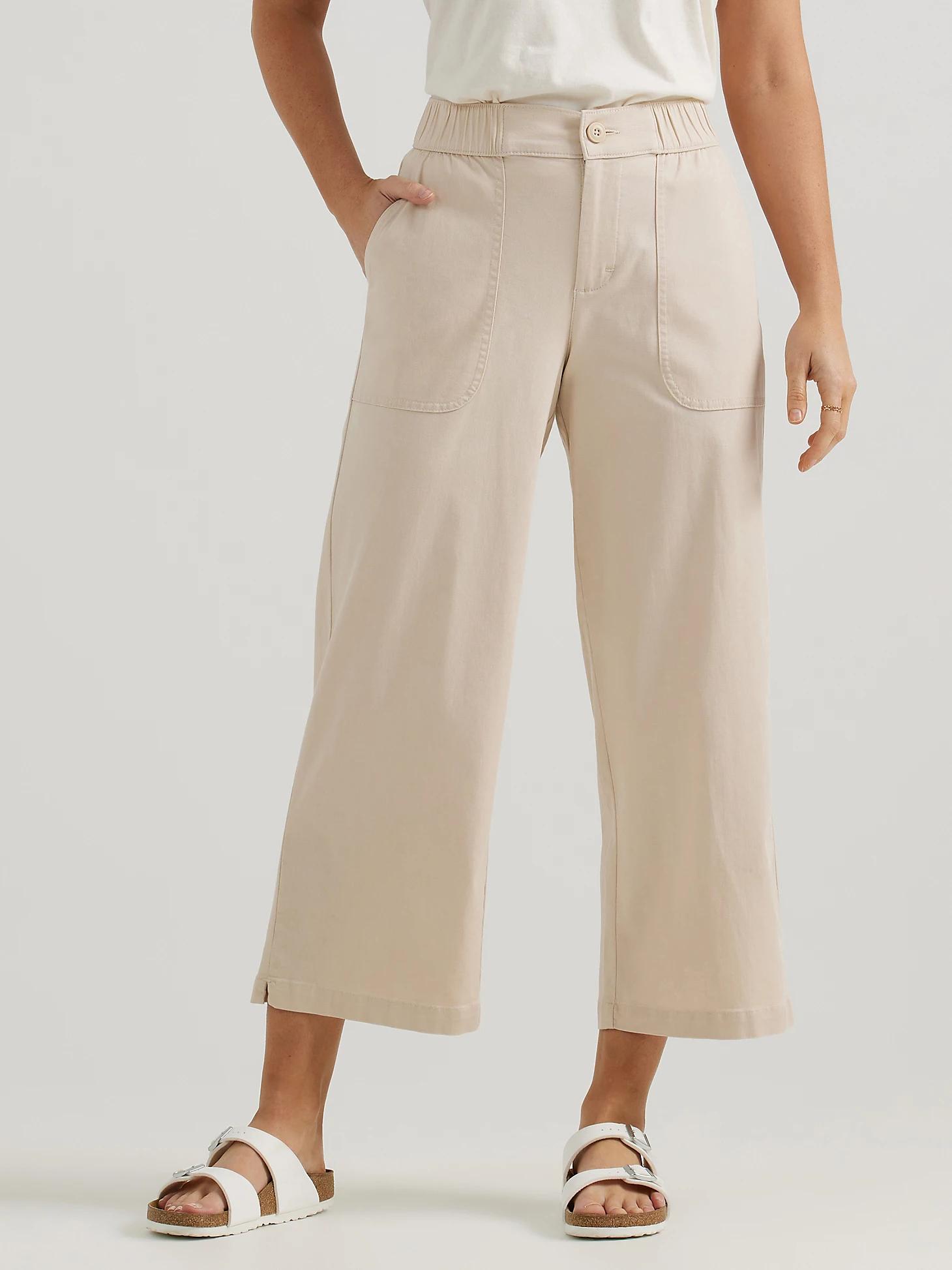 Women's Ultra Lux Comfort Wide Leg Utility Crop Pant | Women's Capris & Crops | Lee® Product Image