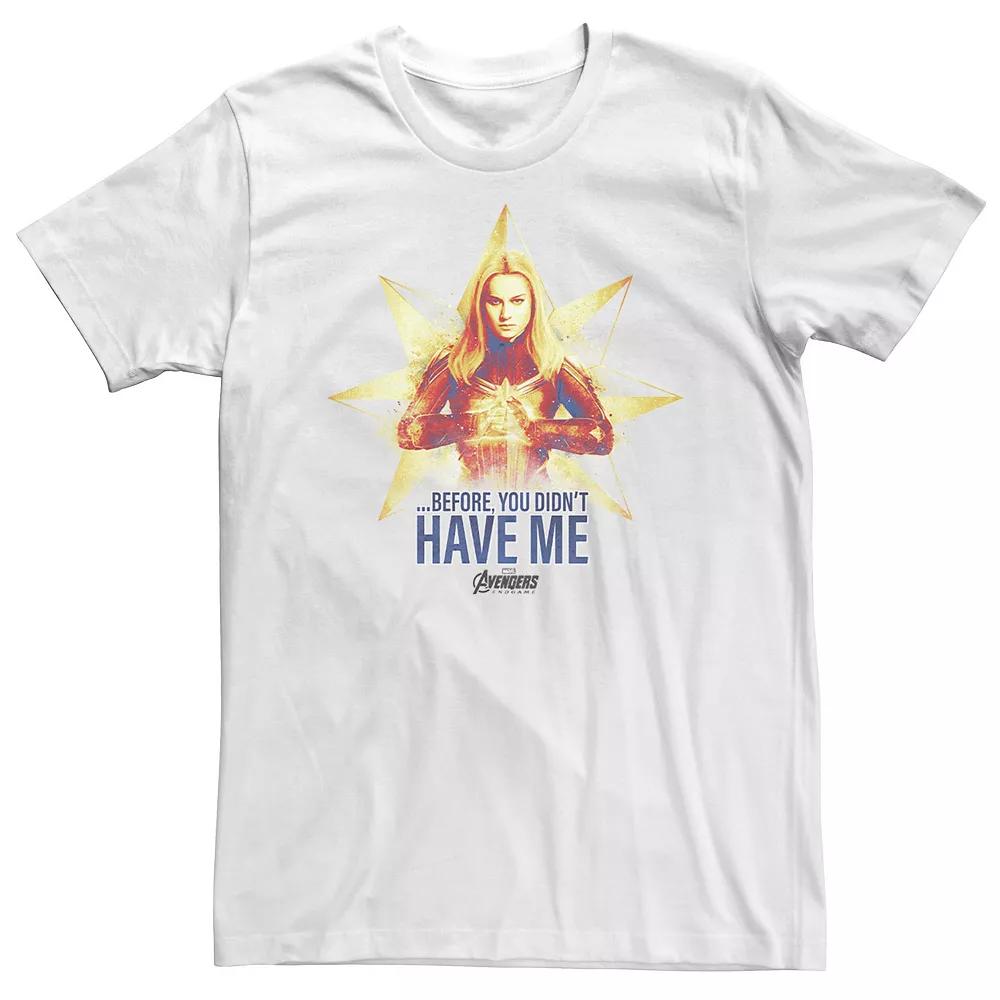 Big & Tall Marvel Avengers Endgame Captain Marvel Logo Tee, Men's,  Product Image