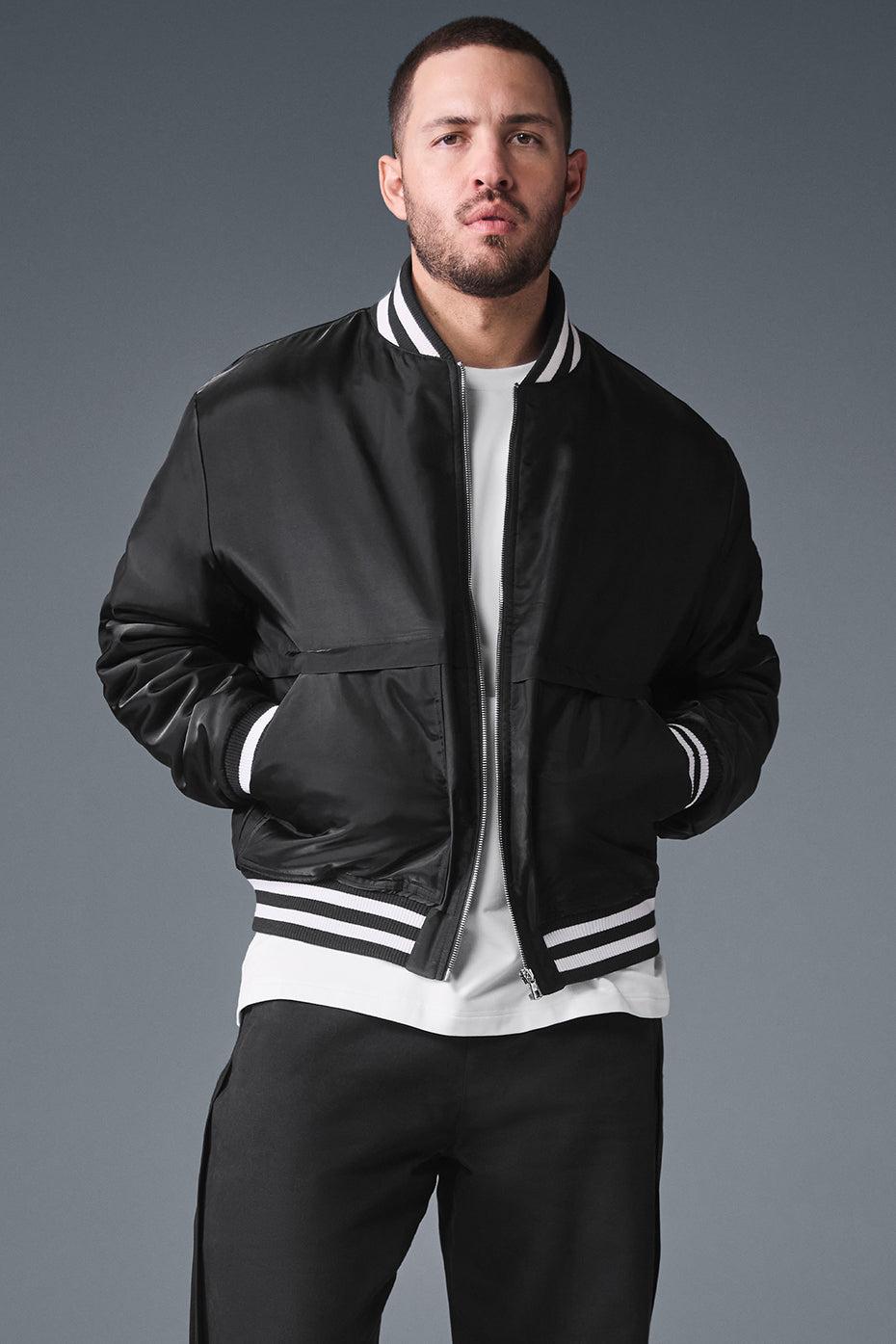 Afterglow Varsity Jacket - Black Male Product Image
