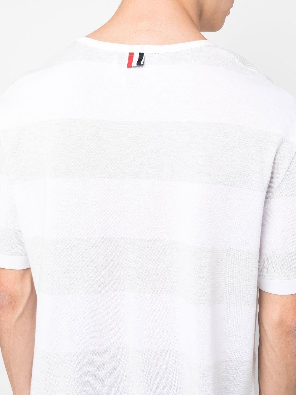 THOM BROWNE Oversized Pocket T-shirt Clothing In White Product Image