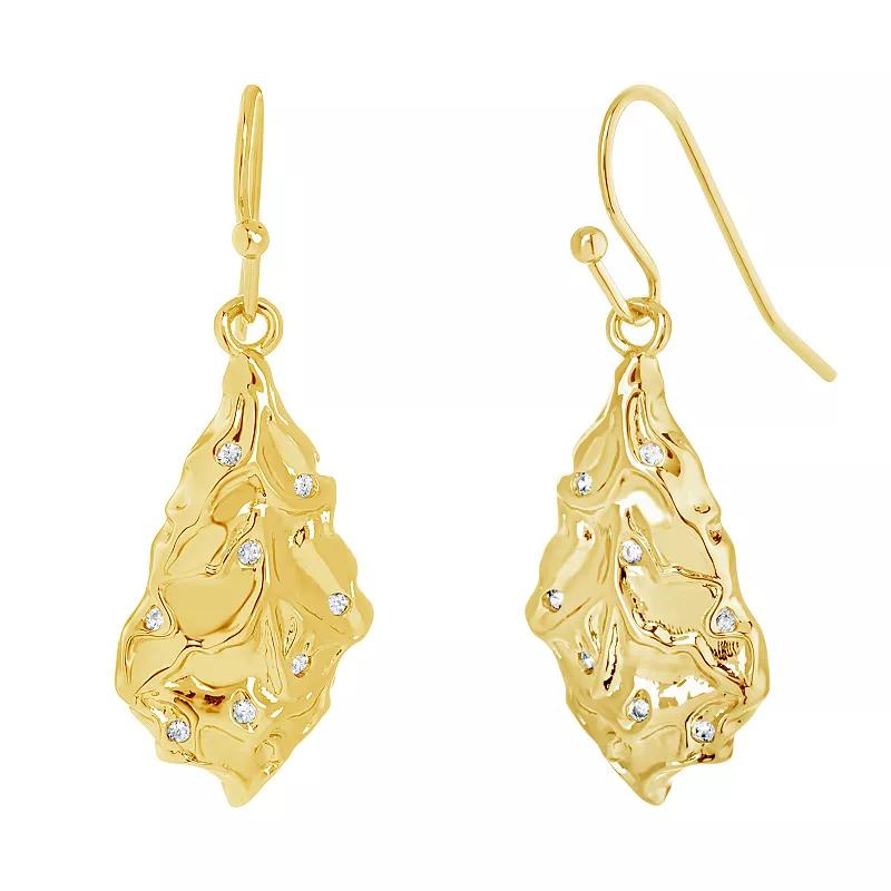 MC Collective Cubic Zirconia Molten Dangle Earrings, Women's, Silver Tone Product Image