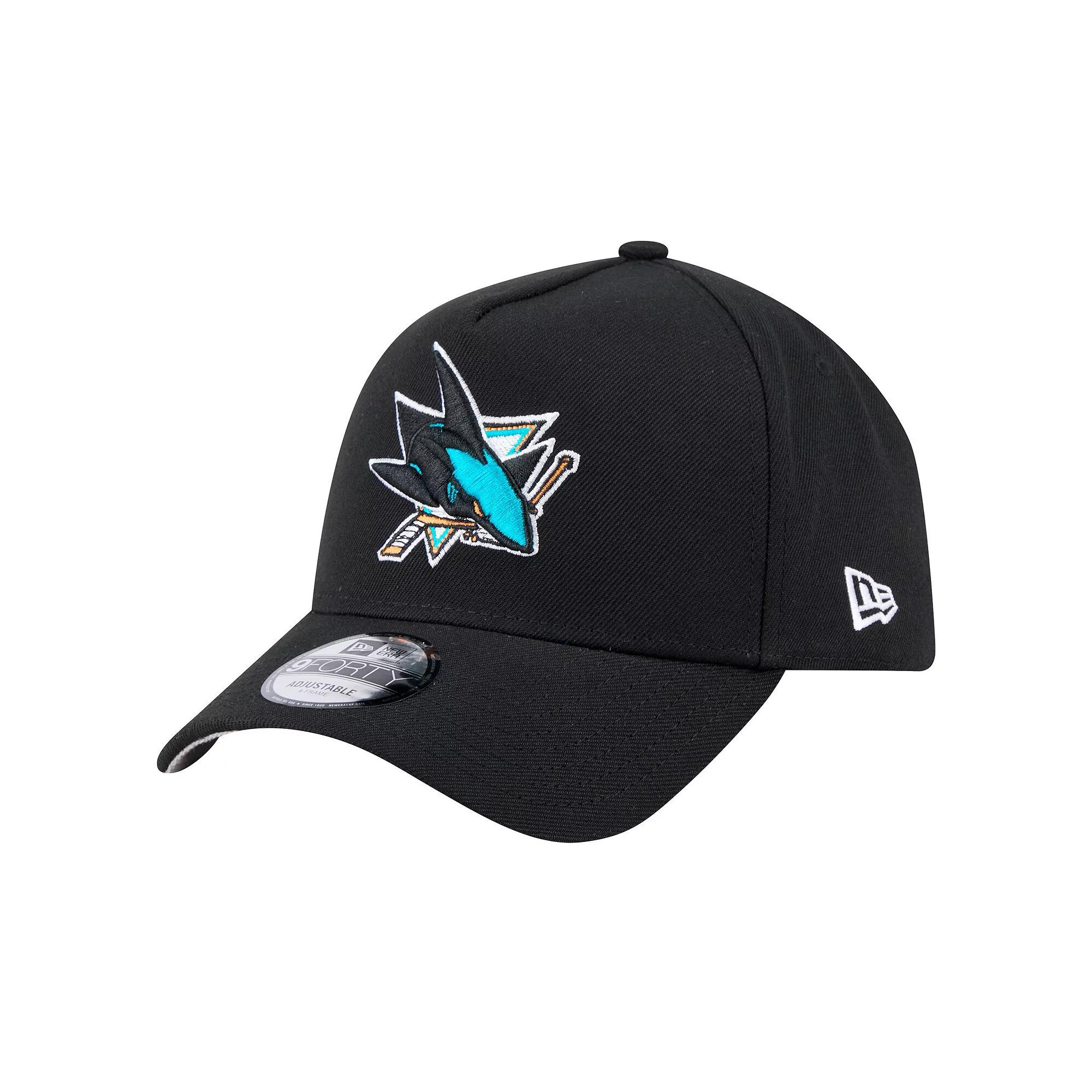 Men's New Era  Black San Jose Sharks Core A-Frame 9FORTY Adjustable Hat, Sks Black Product Image