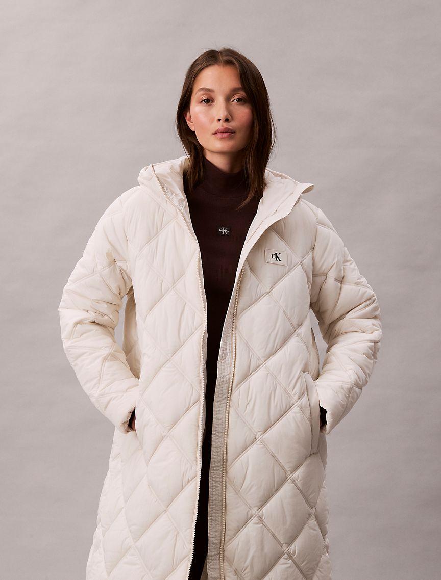 Long Hooded Puffer Jacket Product Image
