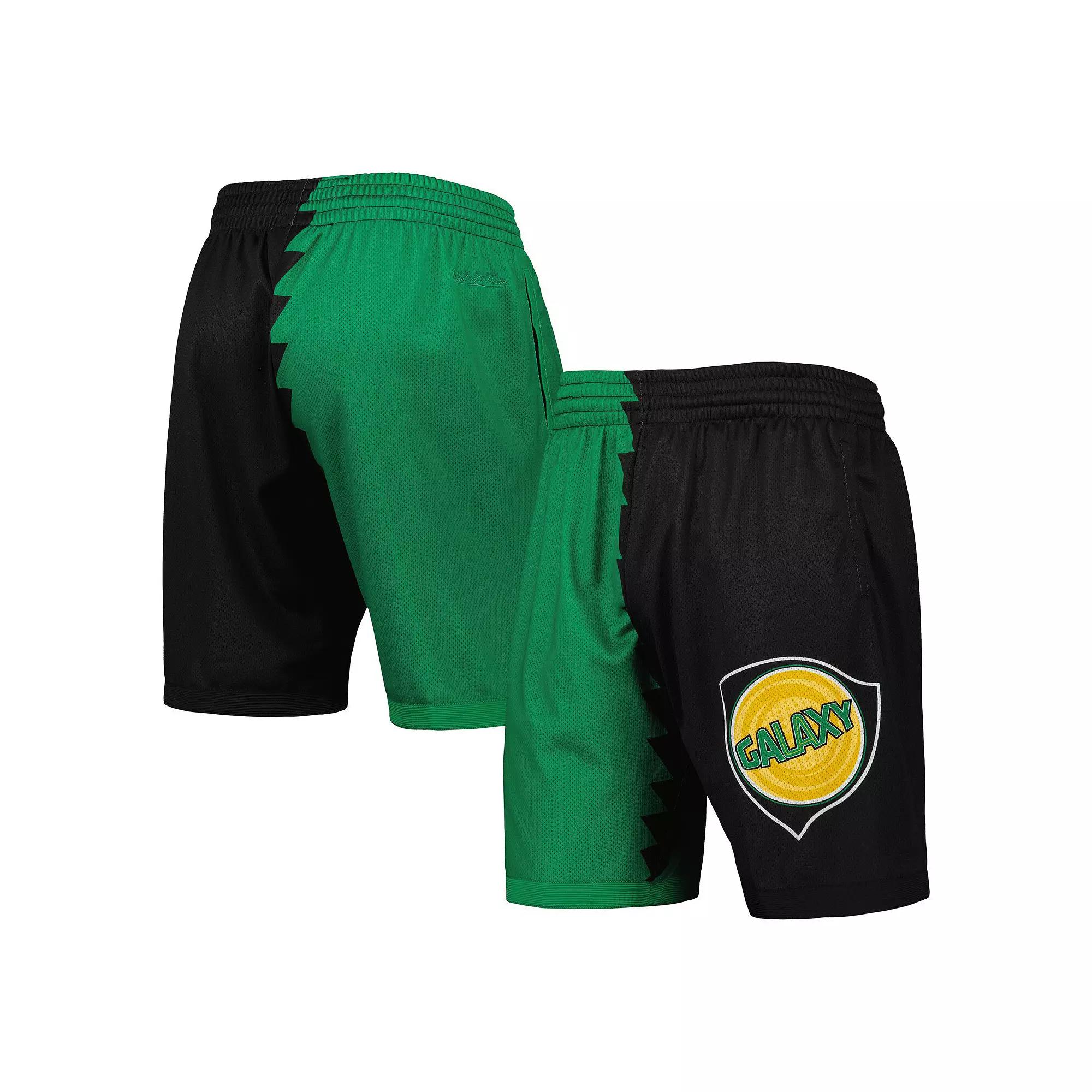 Men's Mitchell & Ness Green/Black LA Galaxy Swingman Shorts, Size: XL Product Image