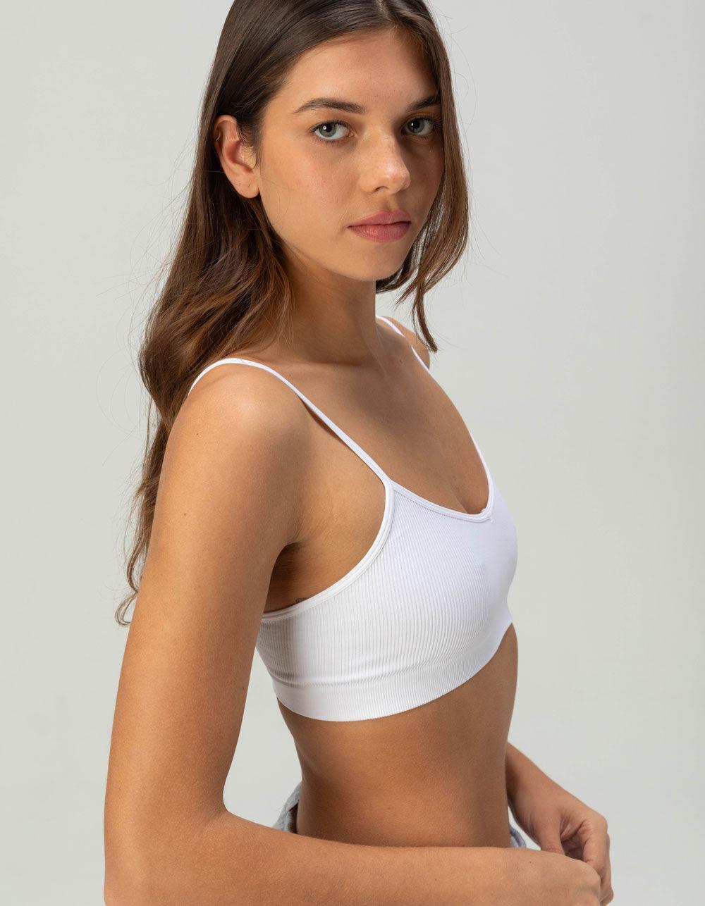 FULL TILT V-Neck Womens Bralette - BLACK Product Image