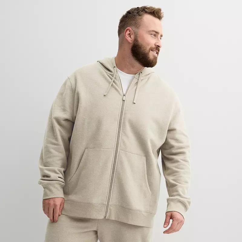 Big & Tall Tek Gear® Ultra Soft Fleece Zip-Front Hoodie, Men's,  Product Image