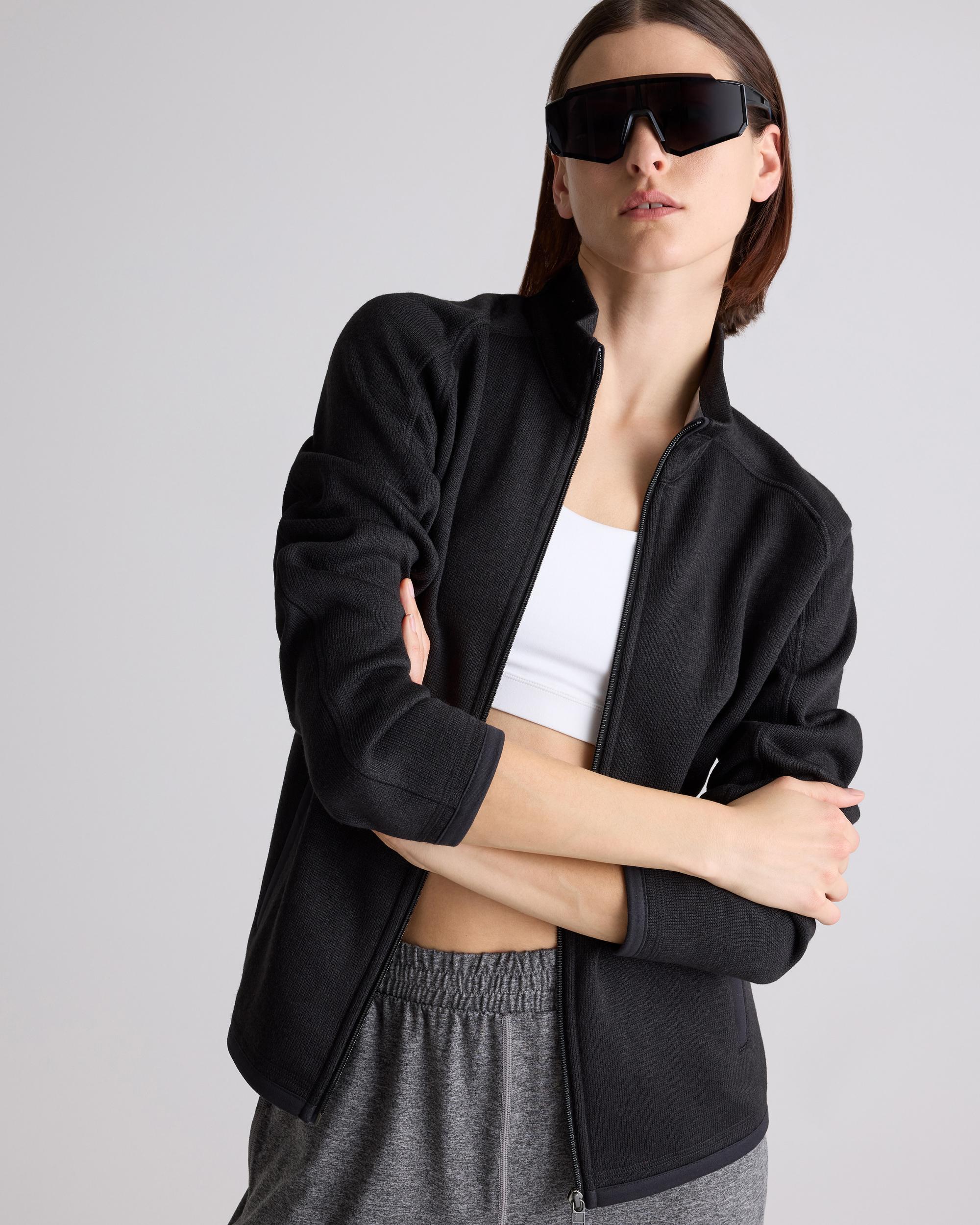 Quince | Women's Sweater-Knit Fleece Full-Zip Jacket Recycled Polyester Product Image