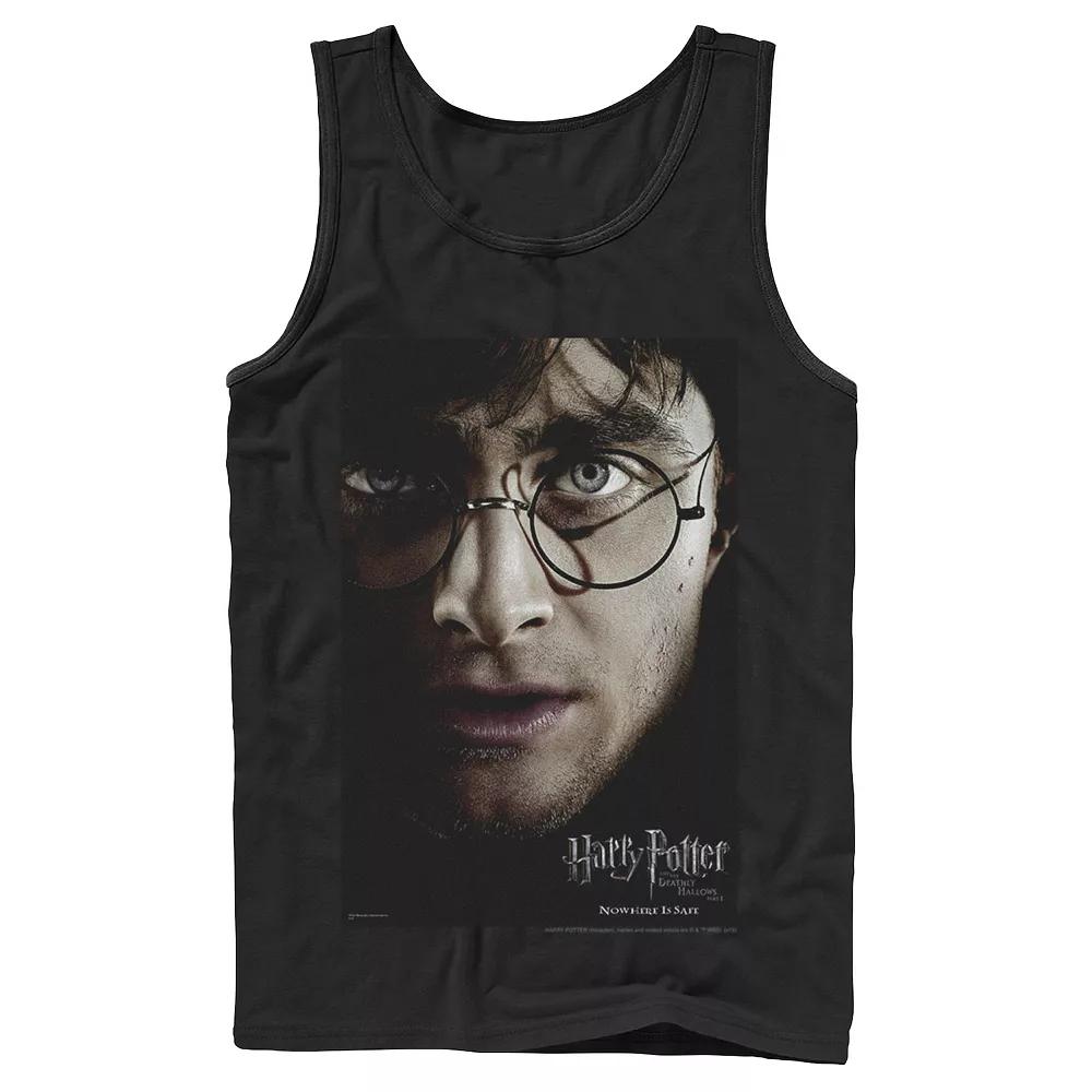 Men's Harry Potter Deathly Hallows Harry Character Poster Graphic Tank Top,  Product Image