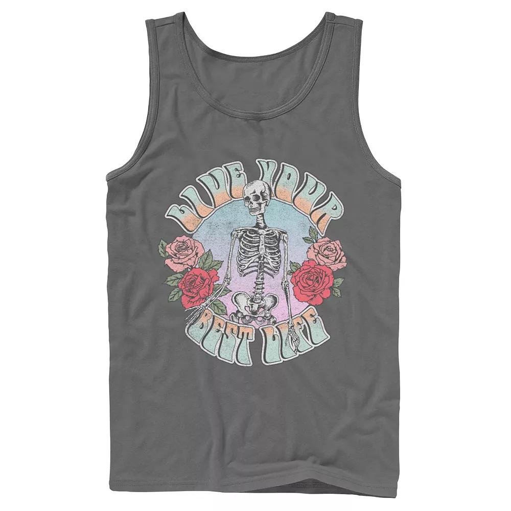 Men's Fifth Sun Best Live Skeleton Tank Top,  Product Image