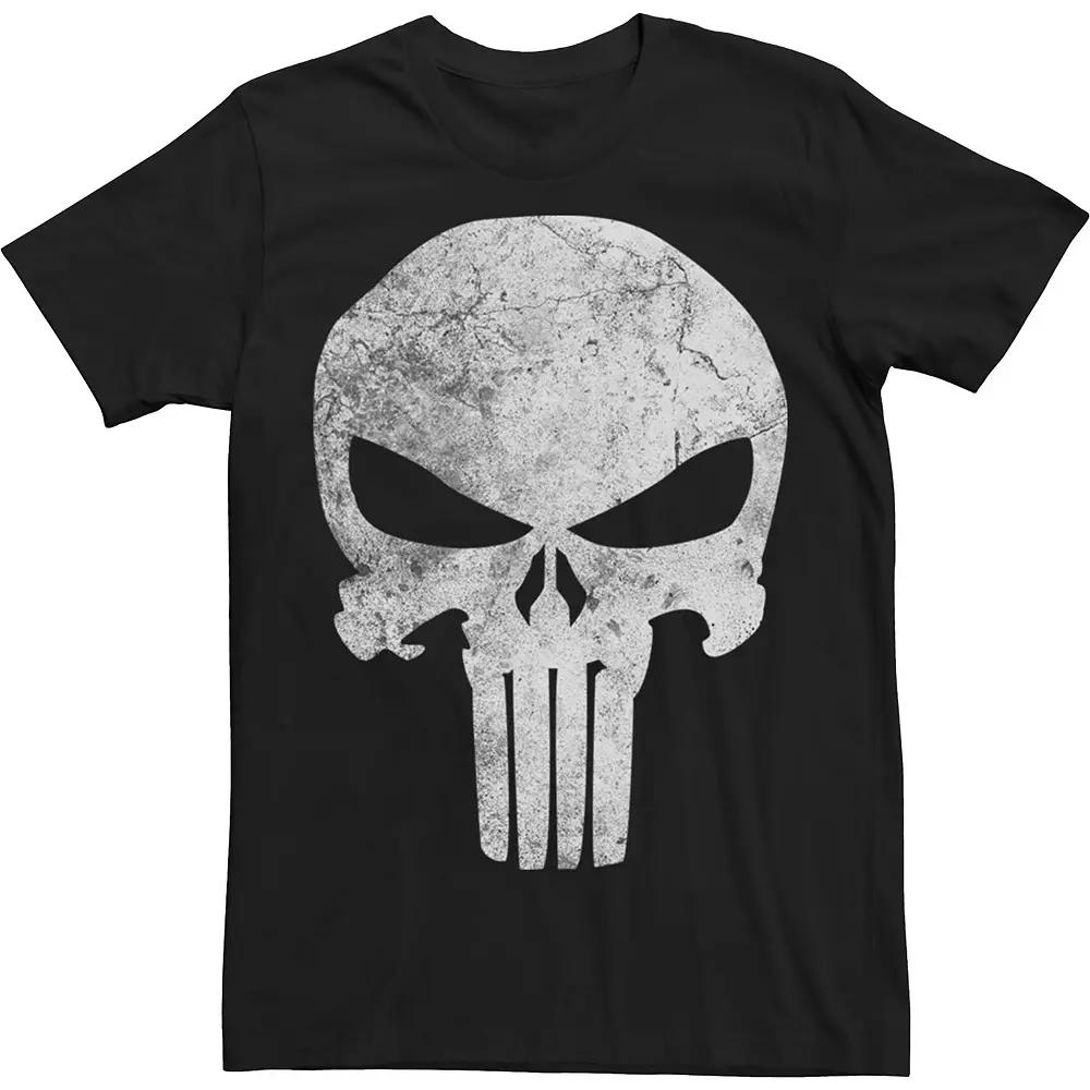 Big & Tall Marvel Punisher Distresskull Logo Tee, Men's,  Product Image