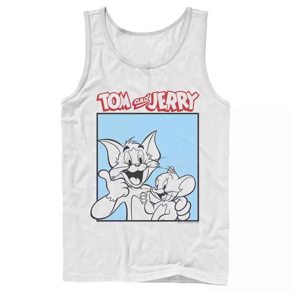 Men's Tom And Jerry Thumbs Up Poster Tank Top,  Product Image