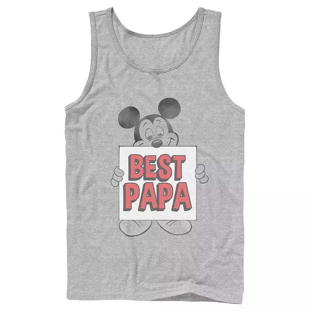 Men's Disney Mickey Mouse Best Papa Tank Top,  Product Image