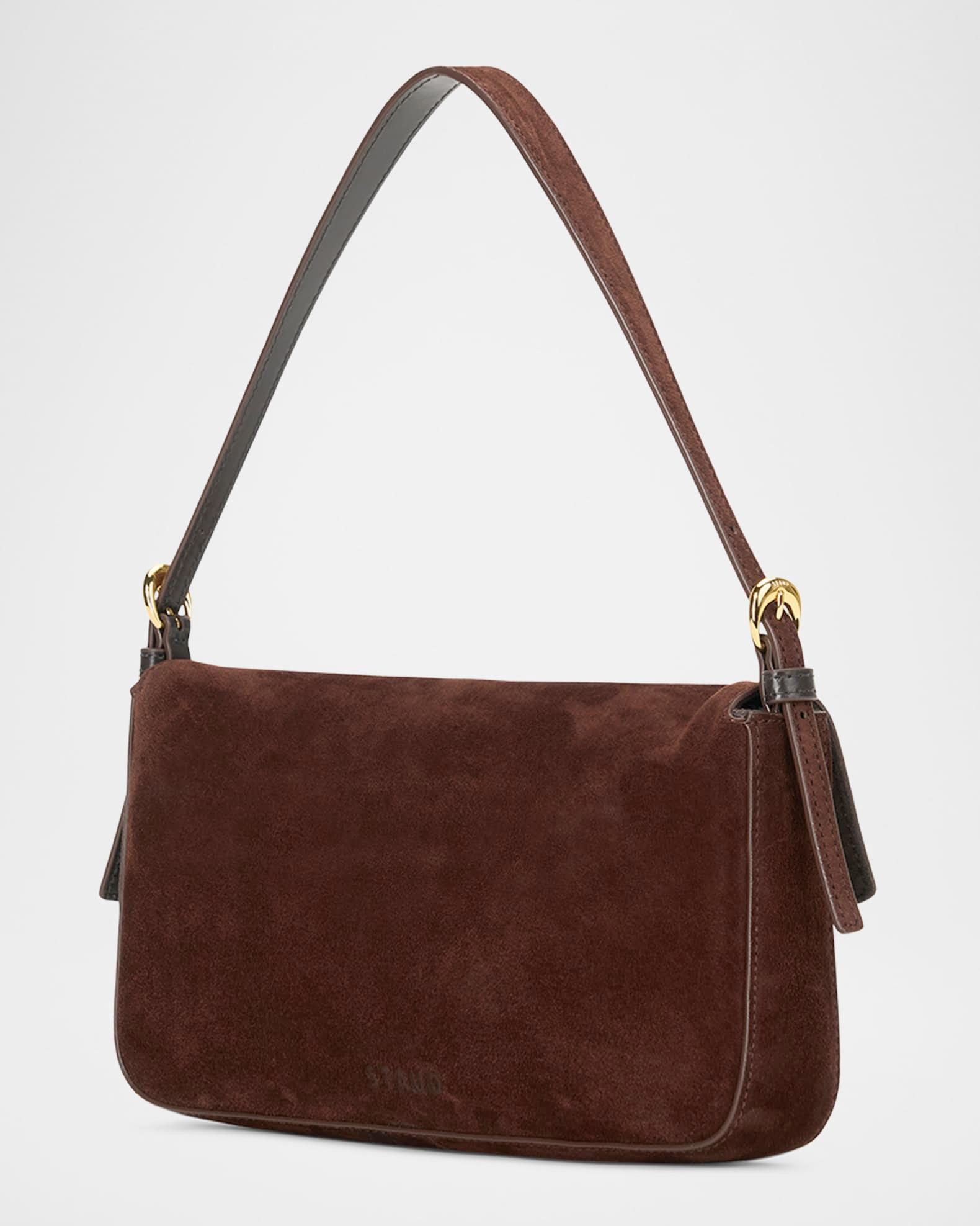 Harlow Buckle Suede Shoulder Bag Product Image
