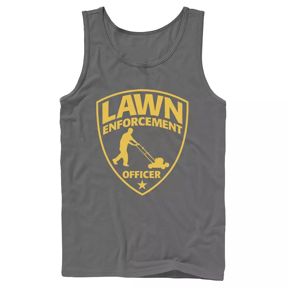 Men's Lawn Enforcement Officer Dad Father's Day Tank Top,  Product Image