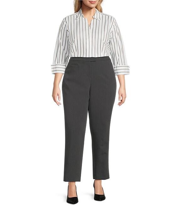 Investments Plus Size The 5TH AVE Fit Straight Leg Tummy Control Pants Product Image