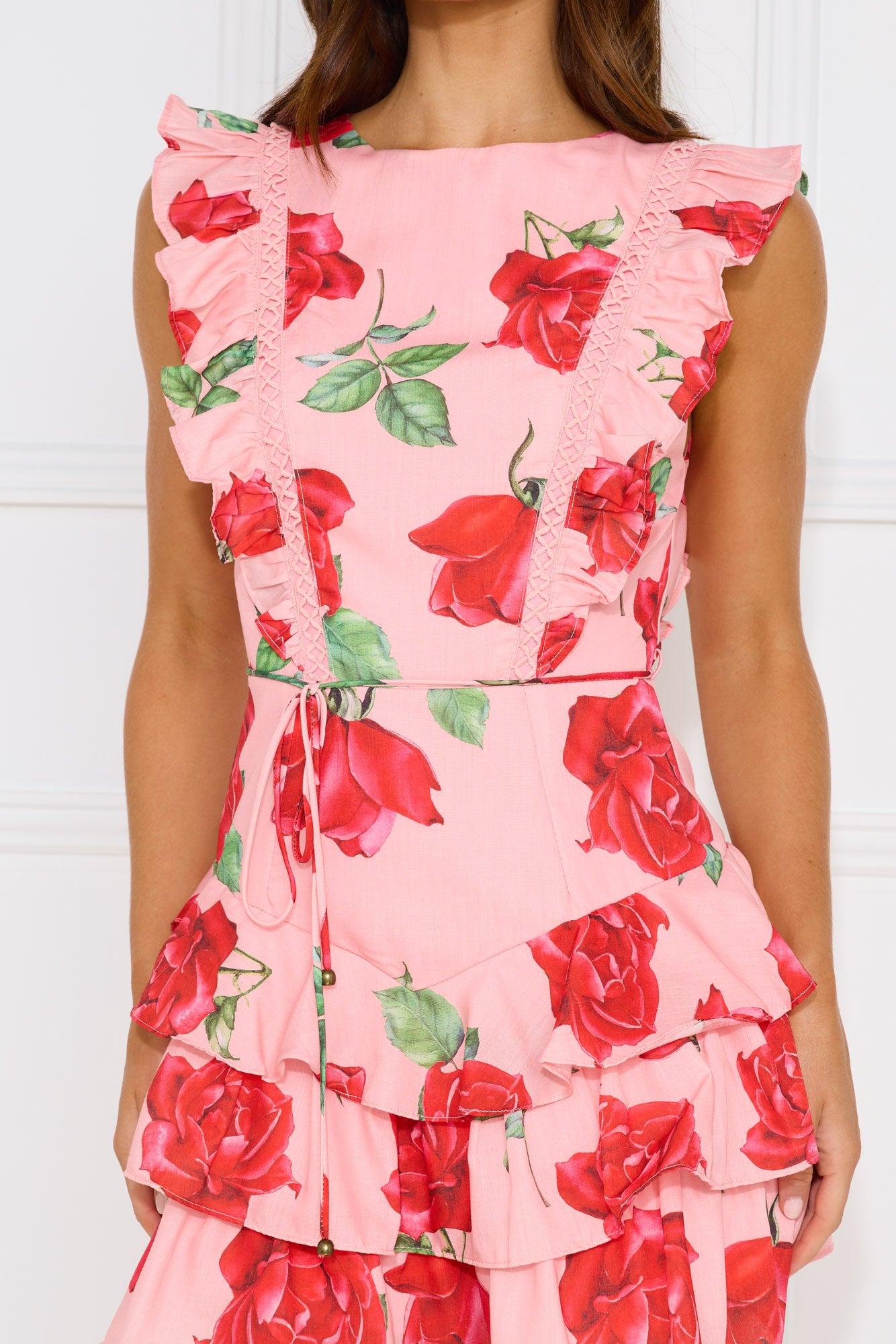 Rose Reflections Romper Pink Product Image
