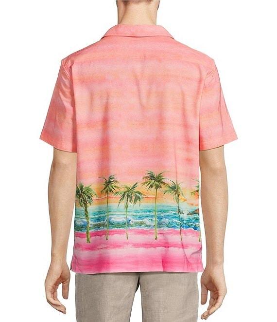 Caribbean Ombre Sunset Cabana Woven Top Product Image