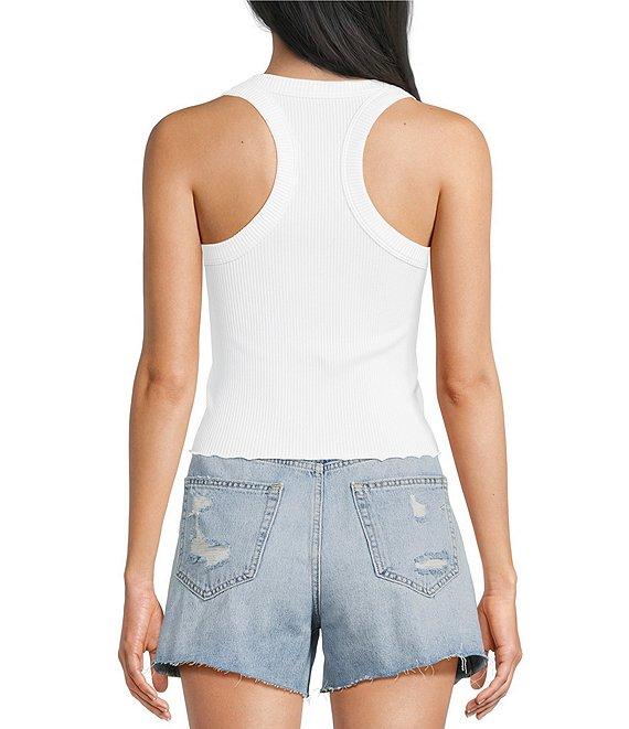 Moa Moa Ribbed Scoop Neck Tank Product Image