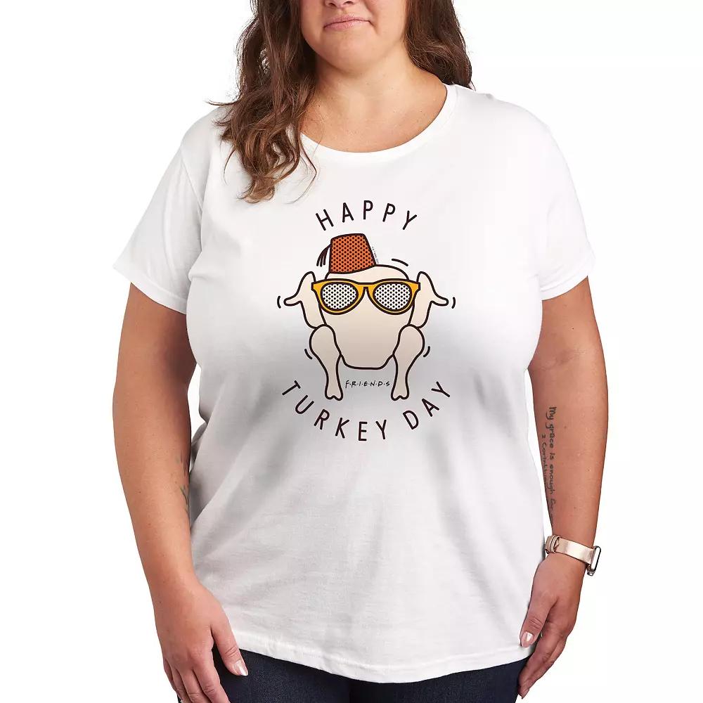 Plus Friends Happy Turkey Day Graphic Tee, Women's,  Product Image