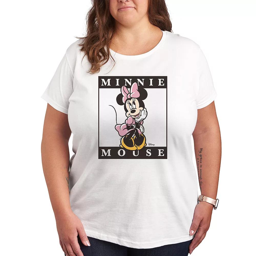 Disney's Minnie Mouse Plus Block Graphic Tee, Women's,  Product Image