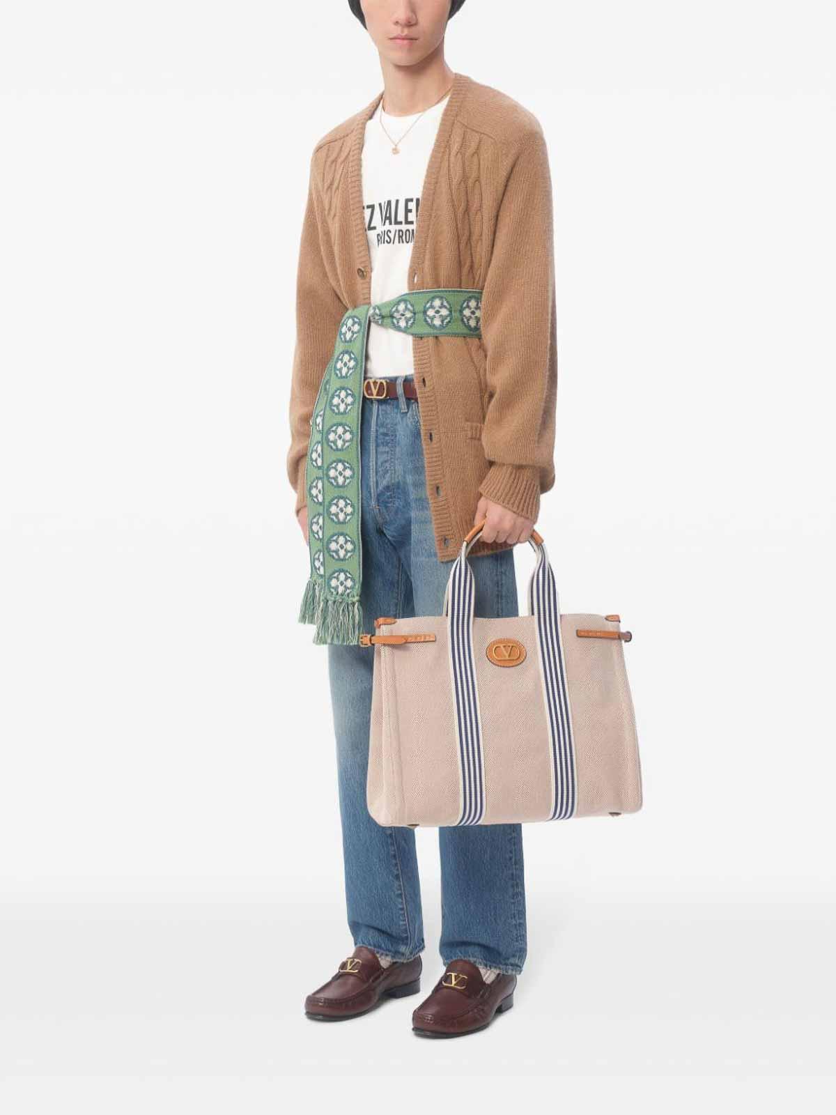 VALENTINO Cotton Crew Neck T-shirt With Graphic Print In White Product Image