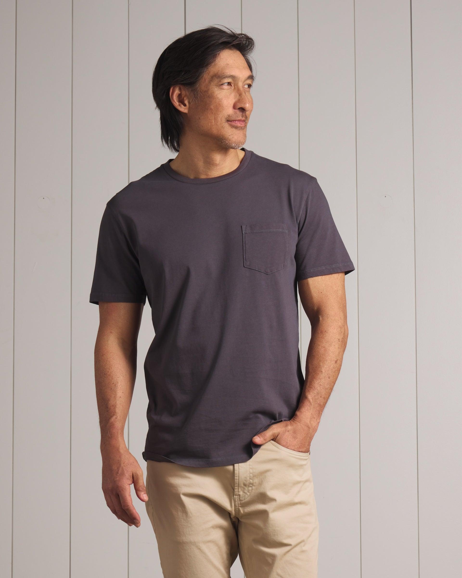 Pima Cotton Pocket Tee - Forged Iron (Final Sale)* Product Image