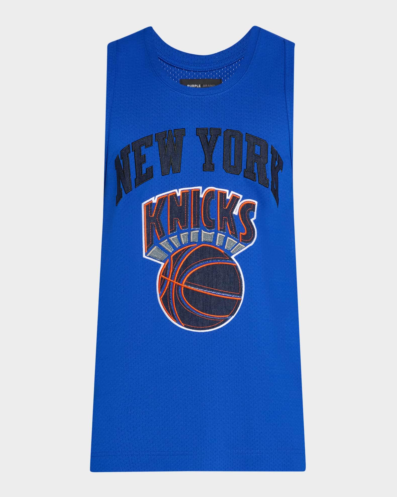 Men's NY Knicks Mesh Jersey Tank Top Product Image