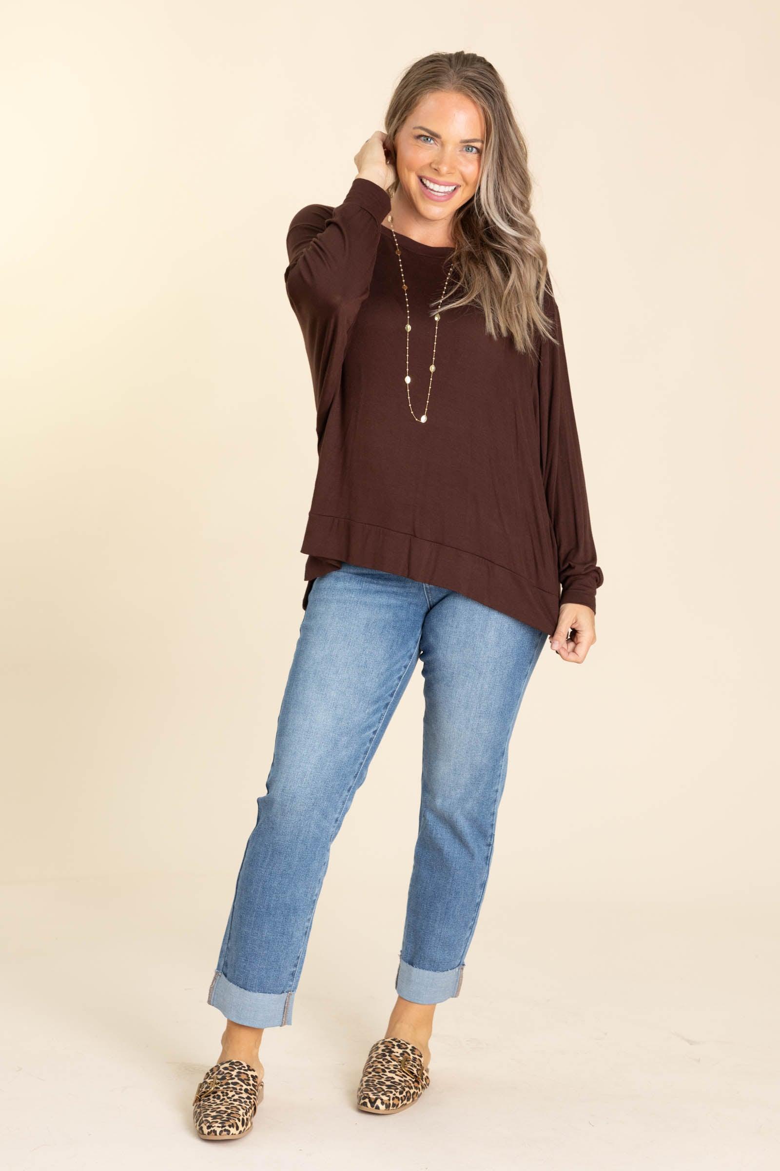 Super Soft Basic Dolman Sleeve Top Product Image