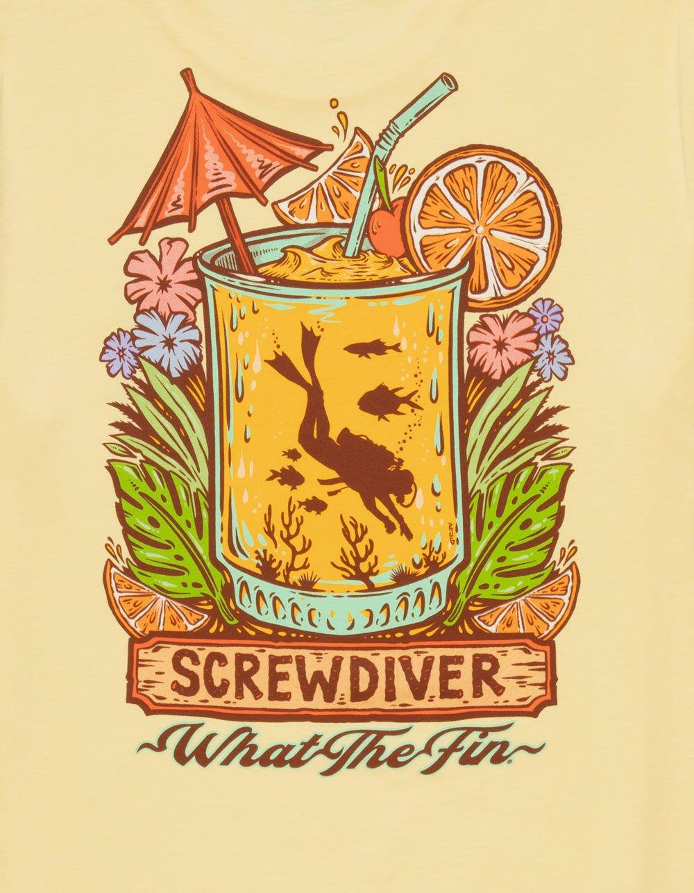 WHAT THE FIN Screwdriver Mens Tee - BUTTER Product Image