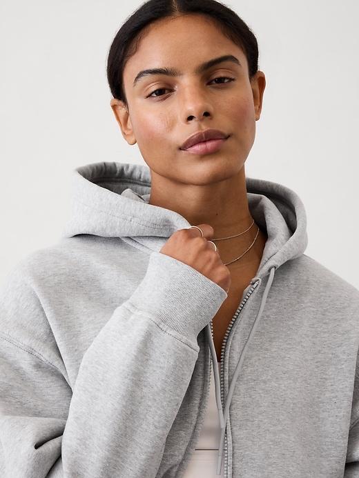 Forever Fleece Crop Full Zip Product Image