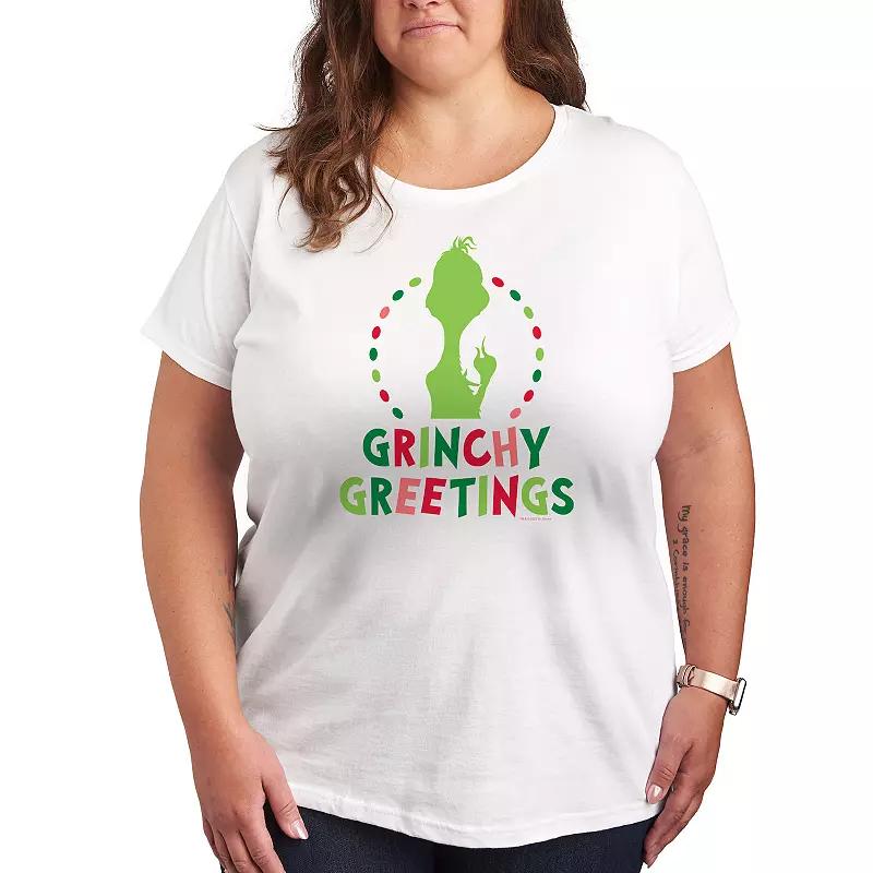 Plus Dr. Seuss The Grinch Grinchy Greetings Graphic Tee, Women's,  Product Image