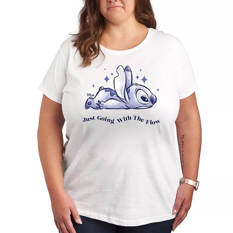 Disney's Lilo & Stitch Plus Go With The Flow Graphic Tee, Women's,  Product Image