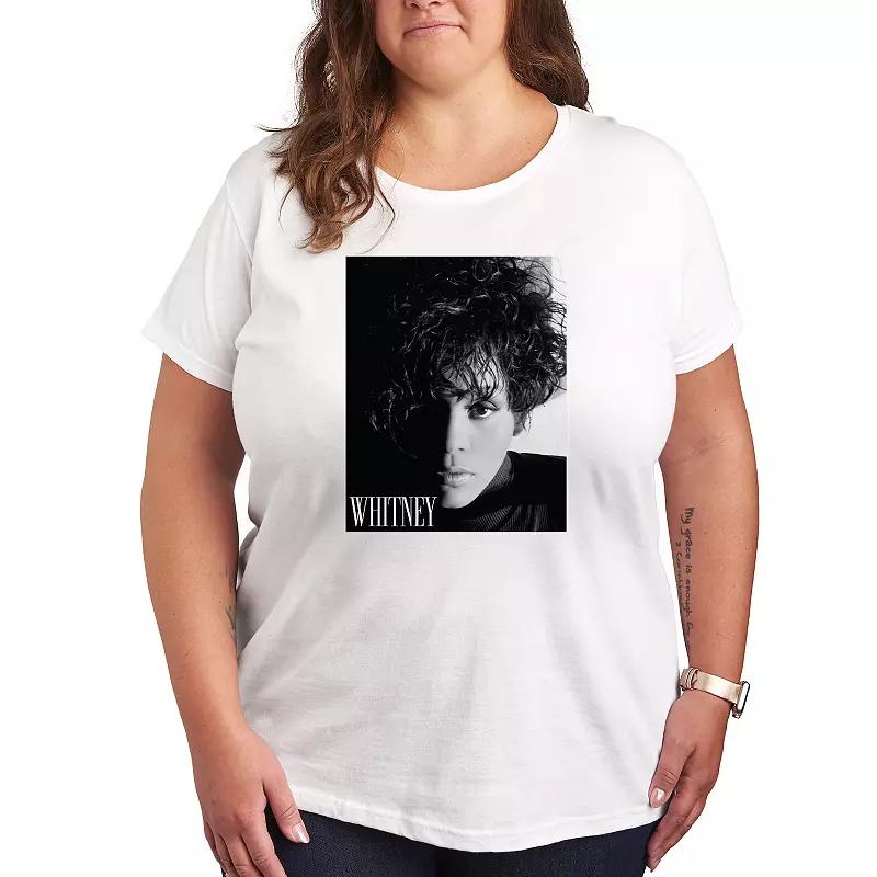 Plus Whitney Houston Box Graphic Tee, Womens Product Image