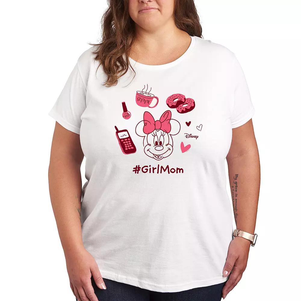Disney's Minnie Mouse Plus Girl Mom Graphic Tee, Women's,  Product Image
