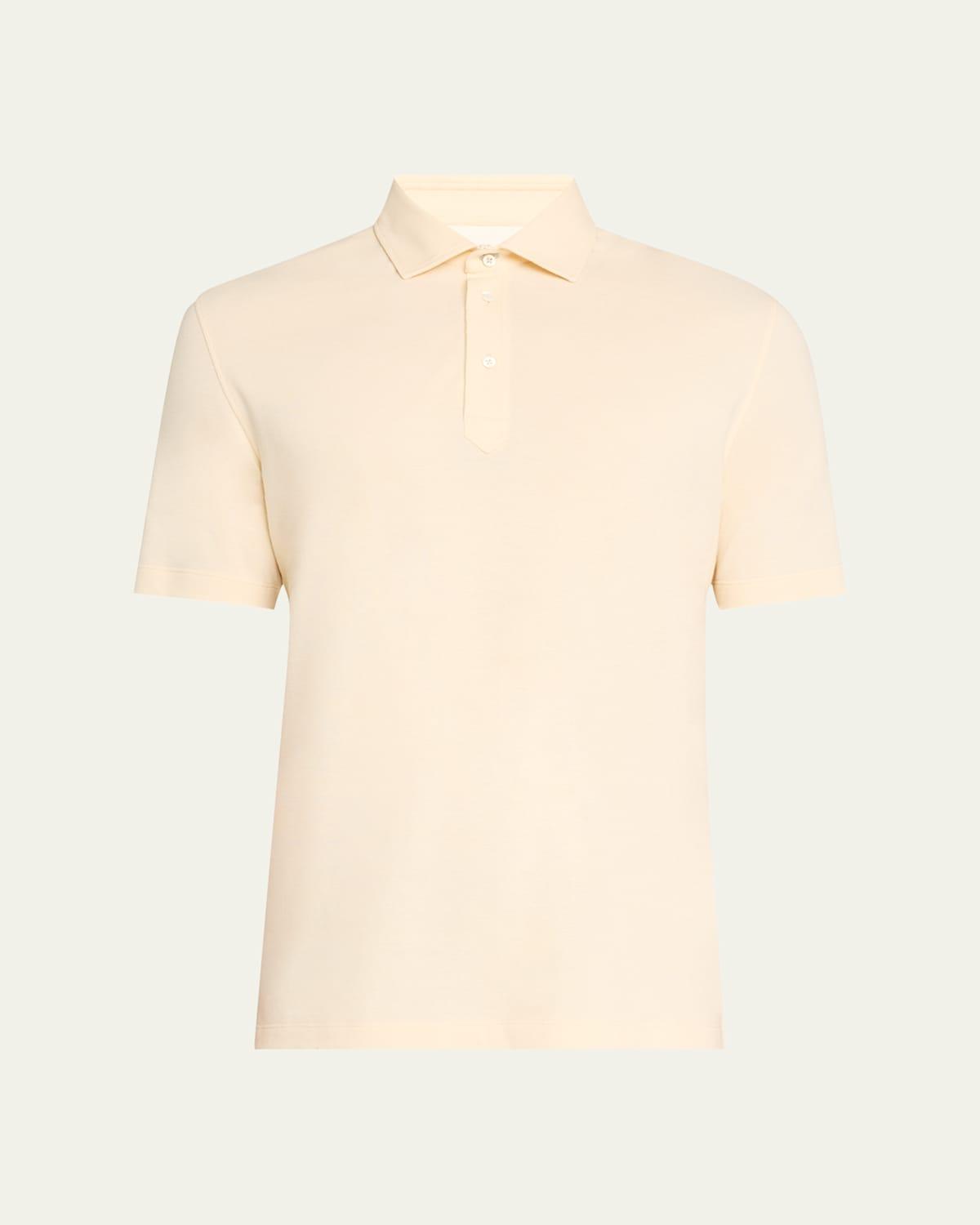 Mens Slim Cotton Polo Shirt Product Image