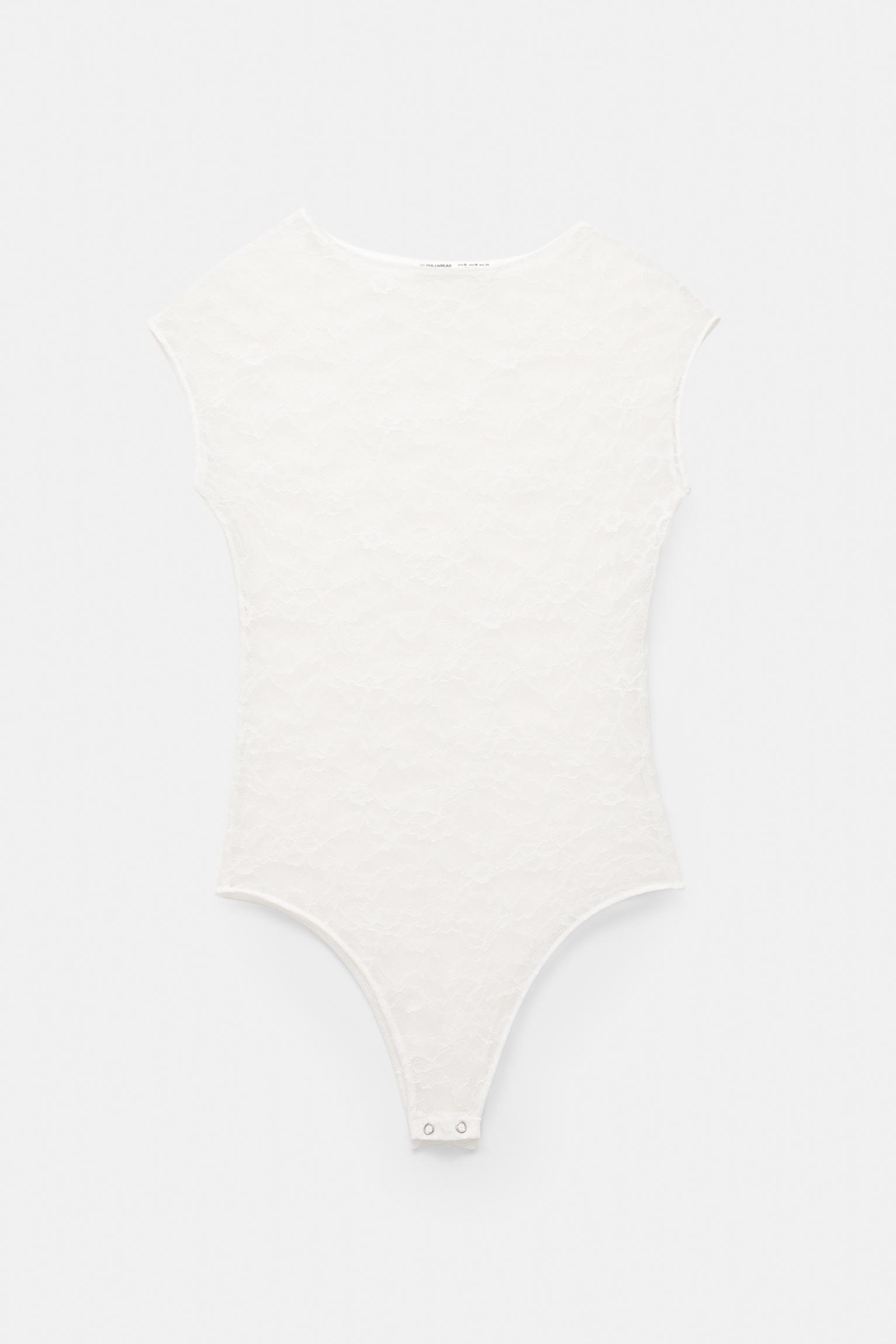 Short sleeve lace bodysuit Product Image