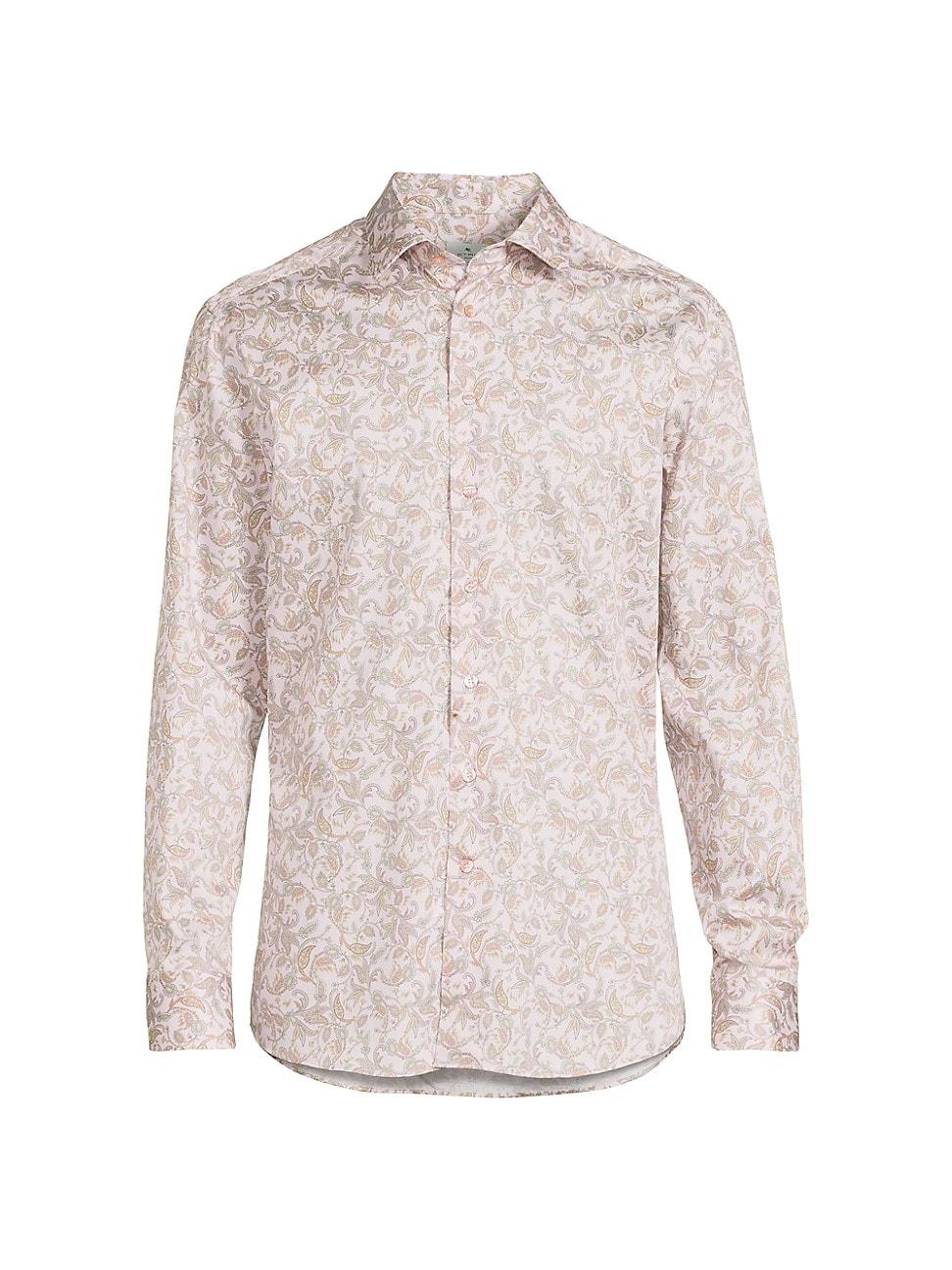 Mens Paisley Stretch-Cotton Shirt Product Image
