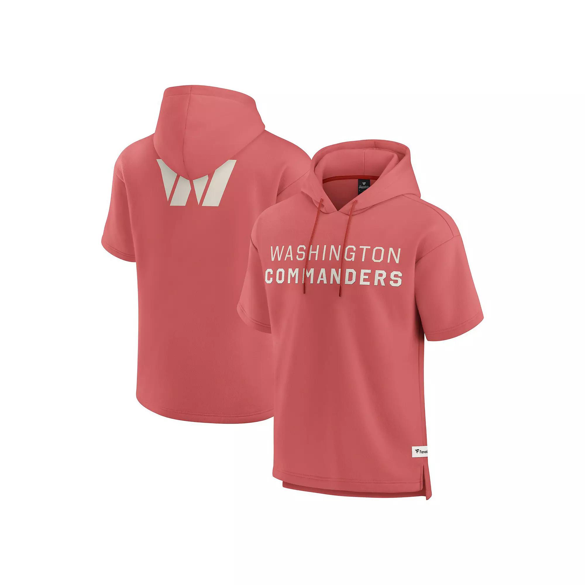 Men's Fanatics Red Washington Commanders Elements Future Ground Lettering Short Sleeve Pullover Hoodie, Size: 2XL, Wft Red Product Image