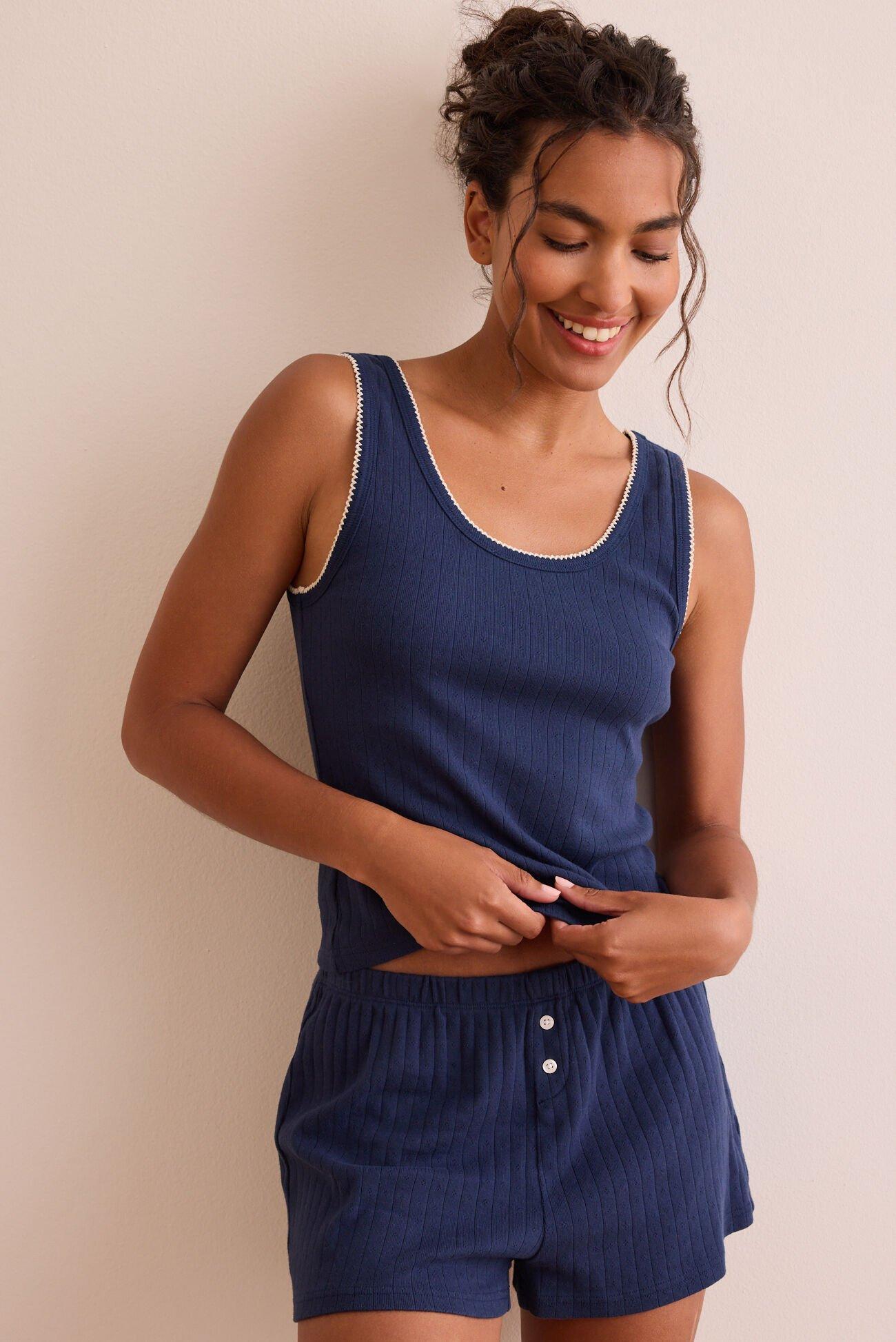 Lace Breeze Rib Shorts Product Image