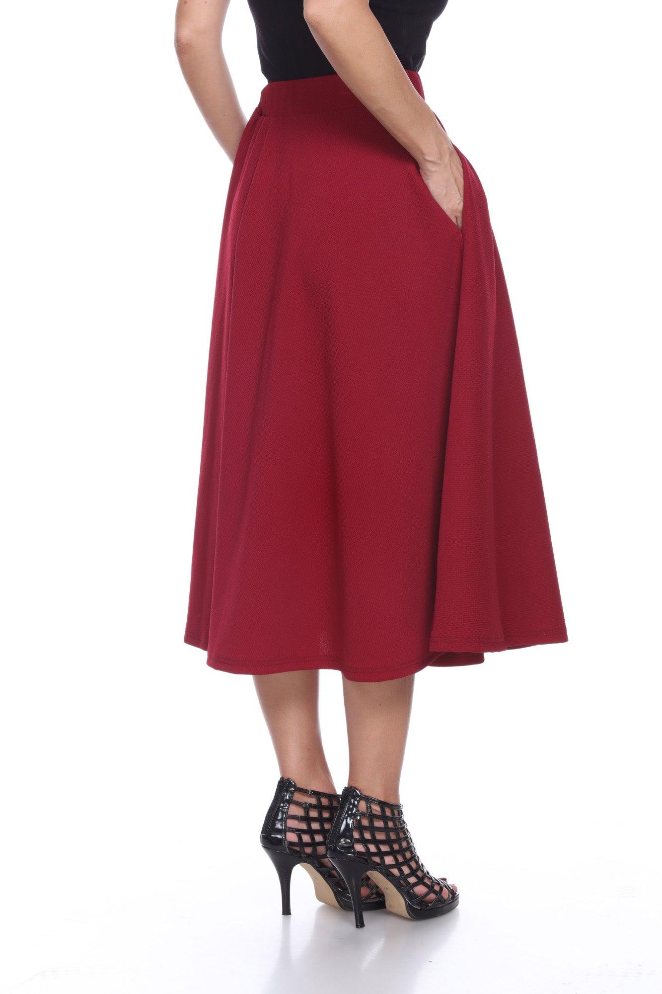 Tasmin Flare Midi Skirts Product Image