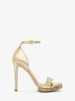 Jordyn Embellished Leather Platform Sandal Product Image
