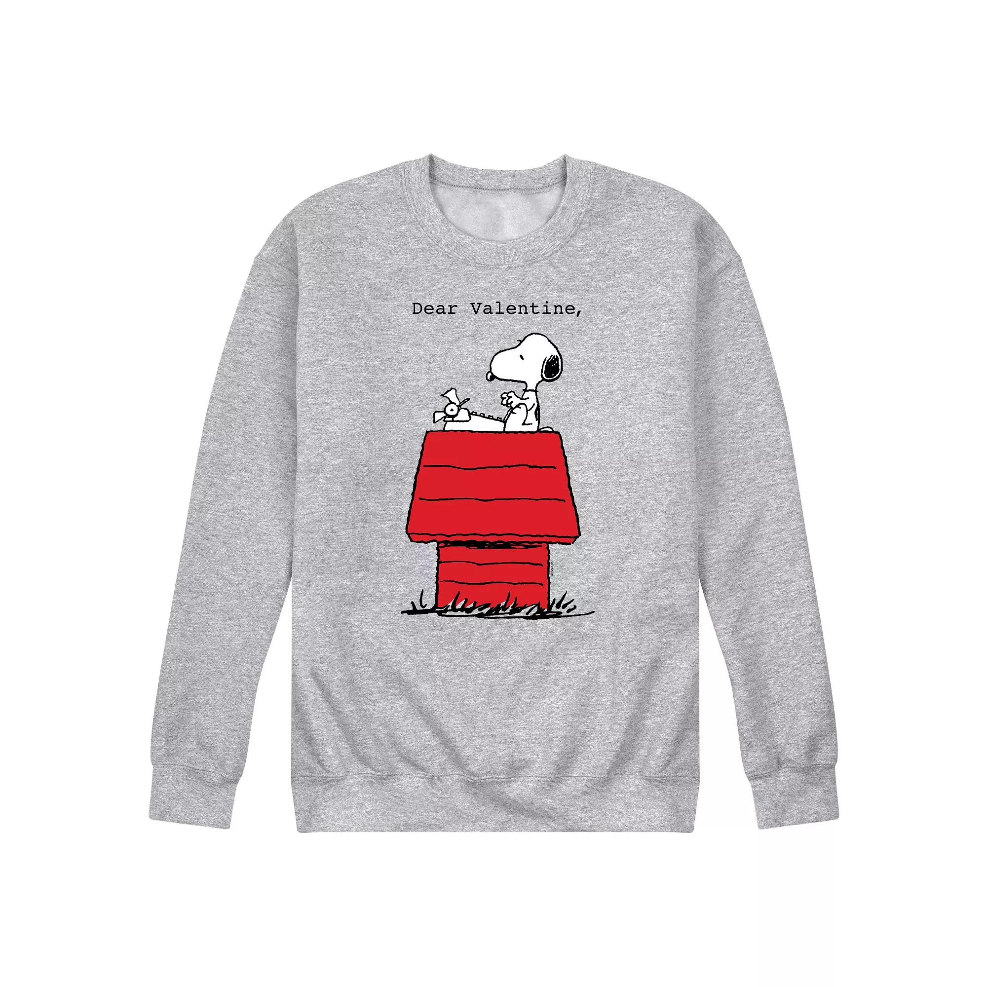 Men's Peanuts Dear Valentine Sweatshirt,  Product Image