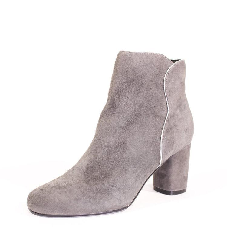 Tatiana Scallop Suede Booties Product Image