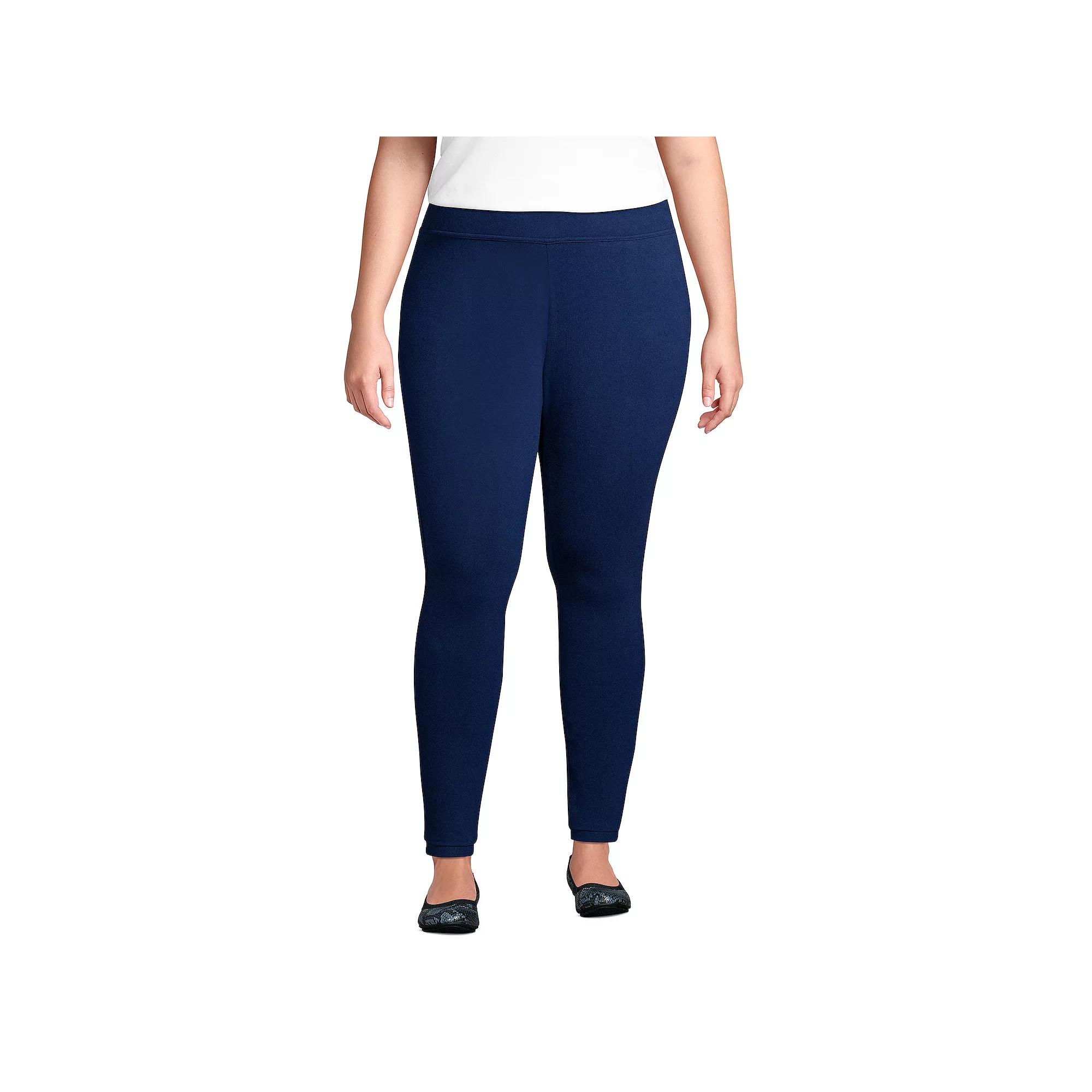 Plus Size Lands' End Starfish Knit Leggings, Women's, Size: 1XL, Dark Caramel Product Image