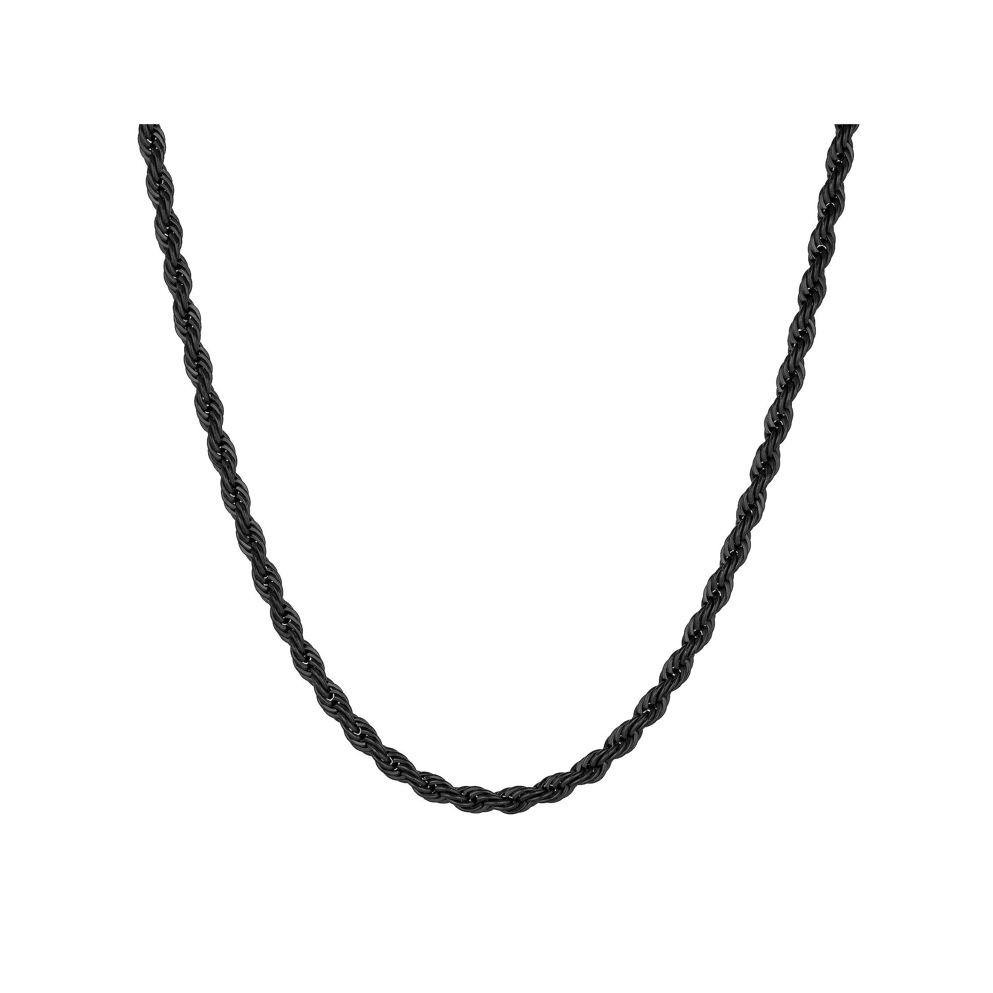 Men's LYNX Stainless Steel Rope Chain Necklace,  Product Image