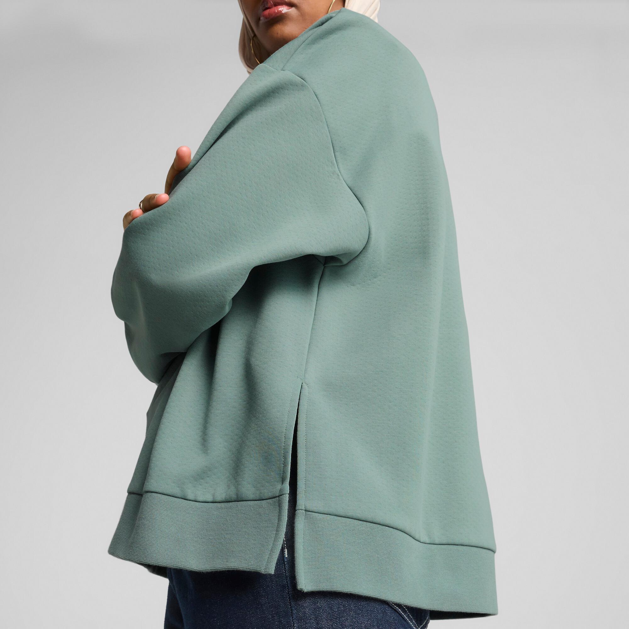 PUMA Wardrobe Essentials Women's Oversized Crew Sweatshirt Product Image
