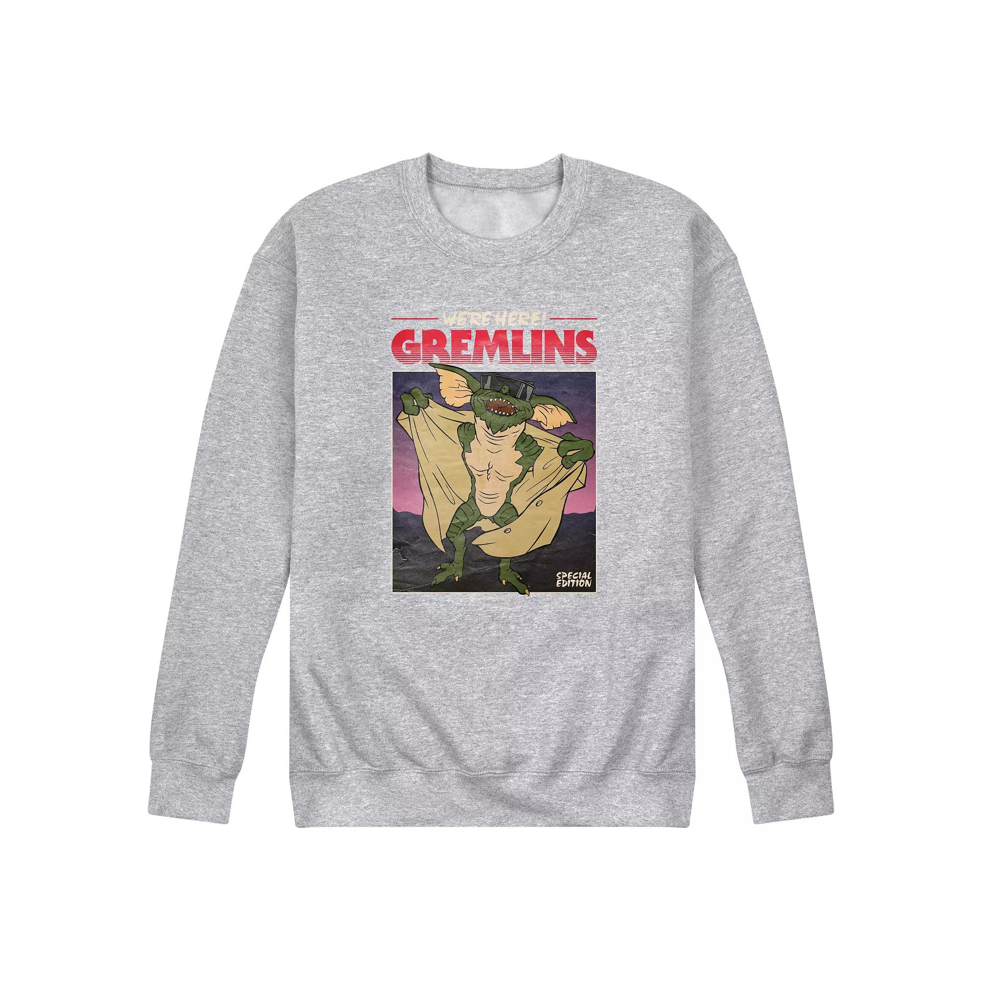 Men's Gremlins Movie Poster Fleece Sweatshirt,  Product Image