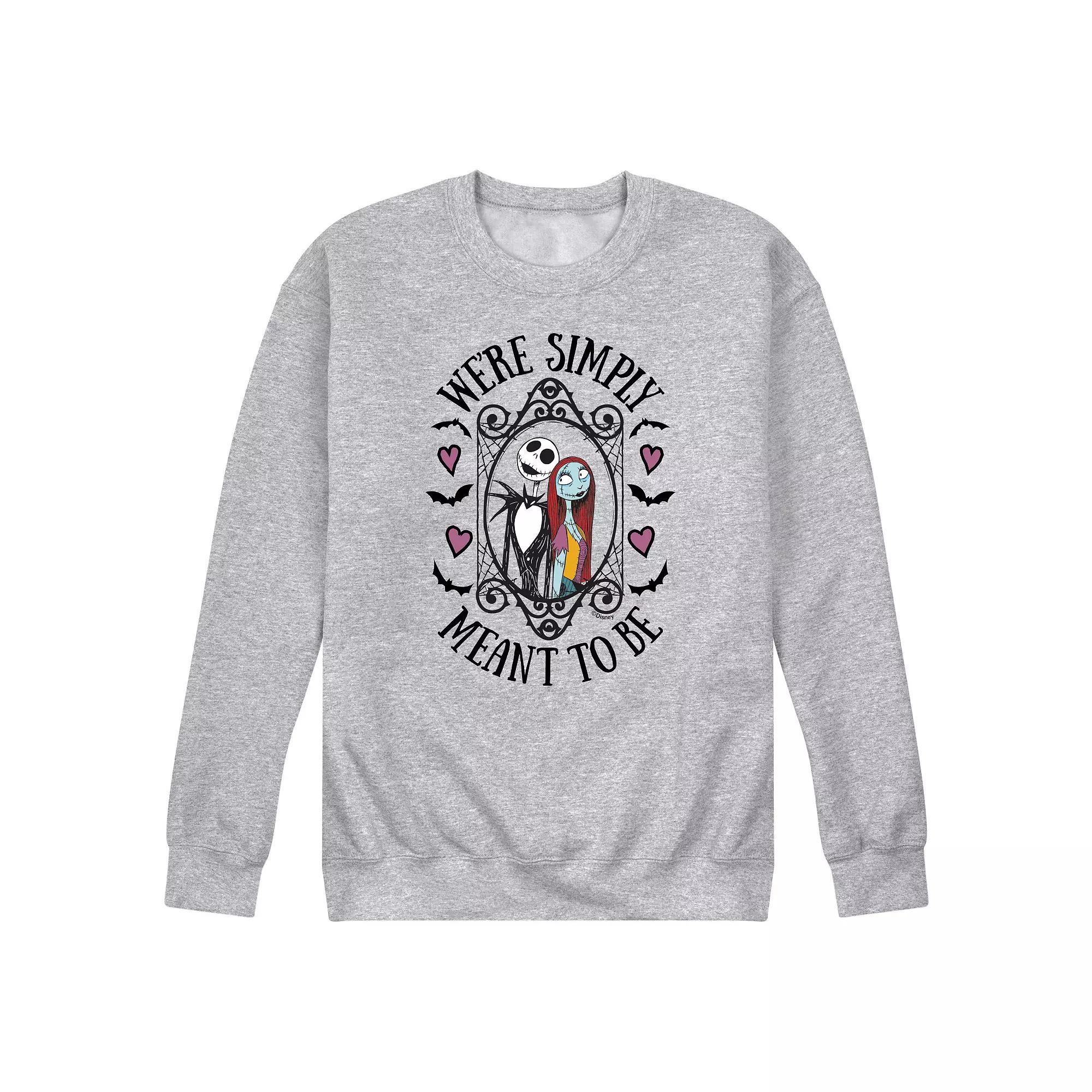 Disney's The Nightmare Before Christmas Men's Meant To Be Fleece Sweatshirt,  Product Image