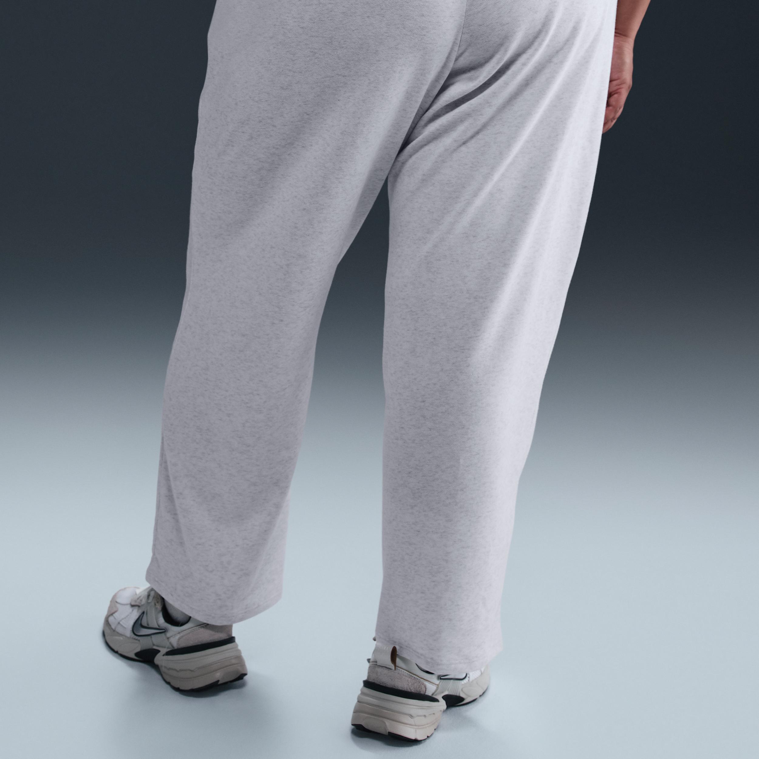 Women's Nike Sportswear Chill Terry Mid-Rise French Terry Open-Hem Sweatpants (Plus Size) Product Image
