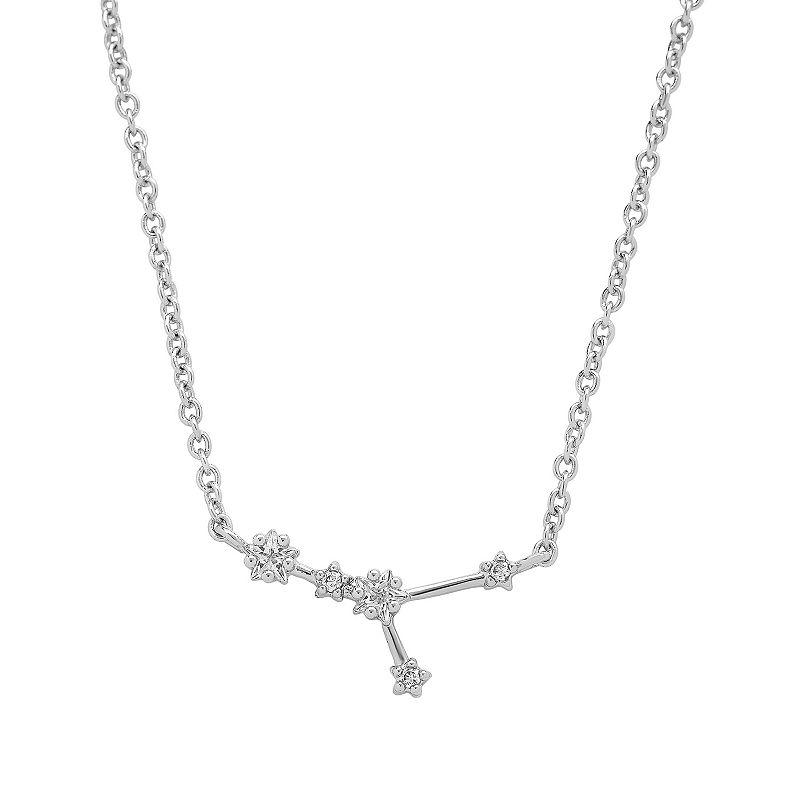MC Collective Cubic Zirconia Constellation Necklace, Women's, Silver Tone Cancer Product Image